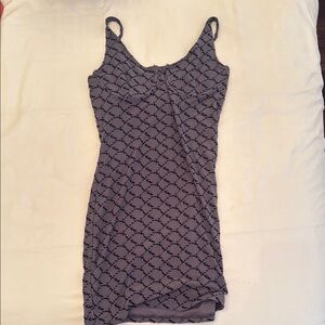 White Fox Boutique Gray Slip Mini Dress